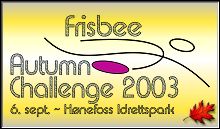 Frisbee Autumn Challenge - 2003