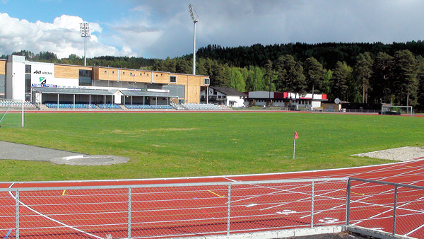 Hnefoss Idrettspark, main grass field