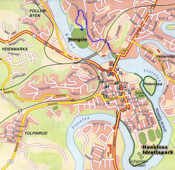 Hønefoss Idrettspark og Hengsle